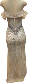 Cargar imagen en el visor de la galería, Wholesale Off-Shoulder Sheer Corset Evening Gown with Beaded Mermaid Prom Dress by LAM-2715 - - Prom Dress LA Merchandise