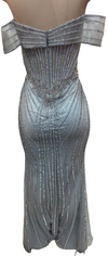 Cargar imagen en el visor de la galería, Wholesale Off-Shoulder Sheer Corset Evening Gown with Beaded Mermaid Prom Dress by LAM-2715 - - Prom Dress LA Merchandise