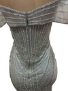 Cargar imagen en el visor de la galería, Wholesale Off-Shoulder Sheer Corset Evening Gown with Beaded Mermaid Prom Dress by LAM-2715 - - Prom Dress LA Merchandise