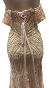 Cargar imagen en el visor de la galería, Wholesale Off-Shoulder Beaded Mermaid Dress Removable Straps Sequin Lace by LAM-2727 - - Prom Dress LA Merchandise