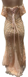Cargar imagen en el visor de la galería, Wholesale Off-Shoulder Beaded Mermaid Dress Removable Straps Sequin Lace by LAM-2727 - - Prom Dress LA Merchandise