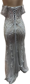 Cargar imagen en el visor de la galería, Wholesale Off-Shoulder Beaded Mermaid Dress Removable Straps Sequin Lace by LAM-2727 - - Prom Dress LA Merchandise