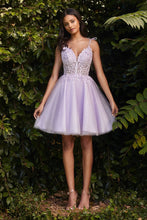 Load image into Gallery viewer, LA Merchandise LAR0188 Corset Layered A-Line Short Hoco Dress - LAVENDER - Dress LA Merchandise