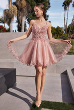 Load image into Gallery viewer, LA Merchandise LAR0213 Floral Embroidered Cocktail Short Lace Dress - BLUSH - Dress LA Merchandise