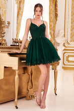 Load image into Gallery viewer, LA Merchandise LAR0213 Floral Embroidered Cocktail Short Lace Dress - EMERALD - Dress LA Merchandise