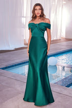 Load image into Gallery viewer, Wholesale Sweetheart Off Shoulder Satin Formal Bridesmaid Gown By LAR325