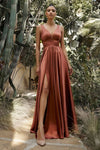 Load image into Gallery viewer, LA Merchandise LAR7469 Simple Satin Stretchy Bridesmaids Dress - SIENNA - Dress LA Merchandise