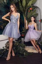 Load image into Gallery viewer, LA Merchandise LAR9245 Glitter Corset Sweetheart Homecoming Dress - SMOKY BLUE - Dress LA Merchandise