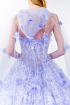 Load image into Gallery viewer, LA Merchandise LAS1939 3D Floral Applique Quince Ball Gown w/ Hooded Mesh Cloak - - Dress LA Merchandise