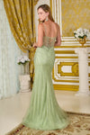 Load image into Gallery viewer, LAS3703 Wholesale Beaded Fitted Dress Glitter Corset Illusion Bodice Spaghetti Strap Formal Gown - - Long Prom Dress LAS