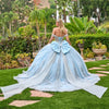 Load image into Gallery viewer, Wholesale Off-Shoulder Corset Quinceañera Ball Gown with Detachable Cape &amp; Back Bow by LAS3707 - - Quinceanera Dress LAS