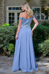Load image into Gallery viewer, Wholesale Off-Shoulder Beaded Bodice A-Line Prom Evening Gown Chiffon Skirt by LAS3738 - - Long Prom Dress LAS