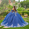 Load image into Gallery viewer, Wholesale Off-Shoulder Beaded Illusion Corset Tulle Baroque Appliqué Ball Gown by LAS3752 - - Quinceanera Dress LAS