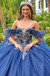 Load image into Gallery viewer, Wholesale Off-Shoulder Beaded Illusion Corset Tulle Baroque Appliqué Ball Gown by LAS3752 - - Quinceanera Dress LAS