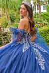 Load image into Gallery viewer, Wholesale Off-Shoulder Beaded Illusion Corset Tulle Baroque Appliqué Ball Gown by LAS3752 - - Quinceanera Dress LAS