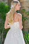 Load image into Gallery viewer, Wholesale Spaghetti Strap Floral Lace Appliqué Illusion Corset A-Line Bridal Gown by LAS3755 - - Wedding Dress LAS