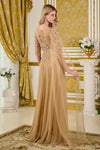 Load image into Gallery viewer, Wholesale Sequin Beaded Mother of the Bride Dress Floor-Length Gown with 1/2 Sleeves by LAS3788 - - Mother of the Bride Dress LAS