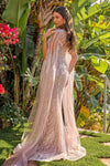 Load image into Gallery viewer, LAS3831 Dusty Rose Wholesale Sequin Beaded Sheath Mother of the Bride Dress Cape Sleeve Evening Gown