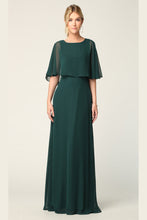 Load image into Gallery viewer, LA Merchandise LAV3348 Simple Chiffon A-Line Formal Gown - HUNTER GREEN - Dress LA Merchandise