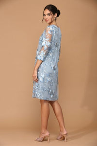 LA Merchandise LAV3351 Short Mother of Bride Attached Jacket Dress - - Dress LA Merchandise