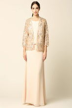 Load image into Gallery viewer, LA Merchandise LAV3369 MOB 3-PC Set W/ Tank, Jacket &amp; Skirt - CHAMPAGNE - Dress LA Merchandise