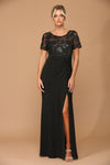 Load image into Gallery viewer, LA Merchandise LAV3439 Long Stretchy Mother of Bride Formal Dress - BLACK - Dress LA Merchandise