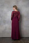 Load image into Gallery viewer, LA Merchandise LAV3453 Lace Mother of the Bride Long Sleeve Gown - - Dress LA Merchandise