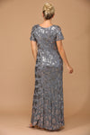 Load image into Gallery viewer, LA Merchandise LAV3456 Short Sleeve Mother of the Bride Sequin Gown - - Dress LA Merchandise