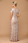 Load image into Gallery viewer, LA Merchandise LAV3456 Short Sleeve Mother of the Bride Sequin Gown - - Dress LA Merchandise