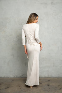 LA Merchandise LAV3472 Stretch Jersey Glitter MOB Evening Dress - - Dress LA Merchandise
