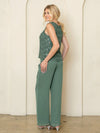 Load image into Gallery viewer, LAV3541 Wholesale 3-Piece Mother of the Bride Dress Sequin Top, Chiffon Jacket &amp; Wide-Leg Pants