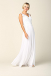 Load image into Gallery viewer, LA Merchandise LAV5233 Sleeveless V-Neck Beaded Bodice Bridal Gown - - Wedding Dresses LAV