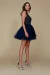 Load image into Gallery viewer, LA Merchandise LAXB652 Halter Fit &amp; Flare Short Bridesmaids Dress - - LA Merchandise