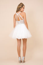 Load image into Gallery viewer, LA Merchandise LAXB652 Halter Fit &amp; Flare Short Bridesmaids Dress - - LA Merchandise