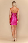 Load image into Gallery viewer, LAY26152 Wholesale Rhinestone Embellished Strapless Sweetheart Short Dress with Lace-Up Back