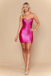 Load image into Gallery viewer, LAY26152 Wholesale Rhinestone Embellished Strapless Sweetheart Short Dress with Lace-Up Back