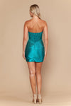 Load image into Gallery viewer, LAY26210 Wholesale Strapless Corset Short Dress Rhinestone Sweetheart Cutout Bodycon Cocktail Dress