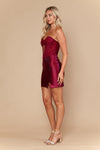 Load image into Gallery viewer, LAY26210 Wholesale Strapless Corset Short Dress Rhinestone Sweetheart Cutout Bodycon Cocktail Dress