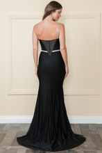 Load image into Gallery viewer, LA Merchandise LAY9124 Black Classy Evening Gown