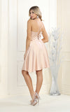 Load image into Gallery viewer, Lace Up Cocktail Dress W/ Pockets - LA1882 - - LA Merchandise