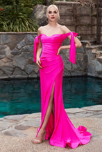 Load image into Gallery viewer, LA Merchandise LAR943P Plus Size Bow Straps Stretchy Long Prom Dress - - Dress LA Merchandise