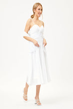 Load image into Gallery viewer, LA Merchandise LA1161 Corset Strapless Pleated Short Bridesmaids Dress - White - LA Merchandise