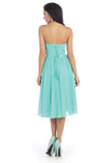 Load image into Gallery viewer, LA Merchandise LA1161 Corset Strapless Pleated Short Bridesmaids Dress - - LA Merchandise