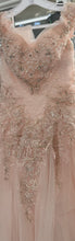 Load image into Gallery viewer, LA Merchandise LA119 Off Shoulders Embroidered Mesh Quinceanera Dress - Blush - LA Merchandise