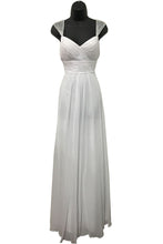 Load image into Gallery viewer, LA Merchandise LA1275B Simple Long Chiffon Wedding Dress - White - LA Merchandise