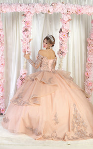 LA Merchandise LA189 Long Sleeve Quince Gown - - LA Merchandise