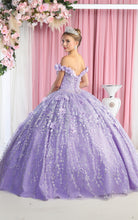 Load image into Gallery viewer, LA Merchandise LA192 Wholesale Off Shoulder Floral Quince Ball Gown - - LA Merchandise
