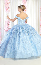 Load image into Gallery viewer, LA Merchandise LA192 Wholesale Off Shoulder Floral Quince Ball Gown - - LA Merchandise