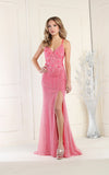 Load image into Gallery viewer, LA Merchandise LA1938 Embroidered Prom Formal Gown - FUCHSIA - Dress LA Merchandise