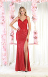 Load image into Gallery viewer, LA Merchandise LA1938 Embroidered Prom Formal Gown - RED - Dress LA Merchandise